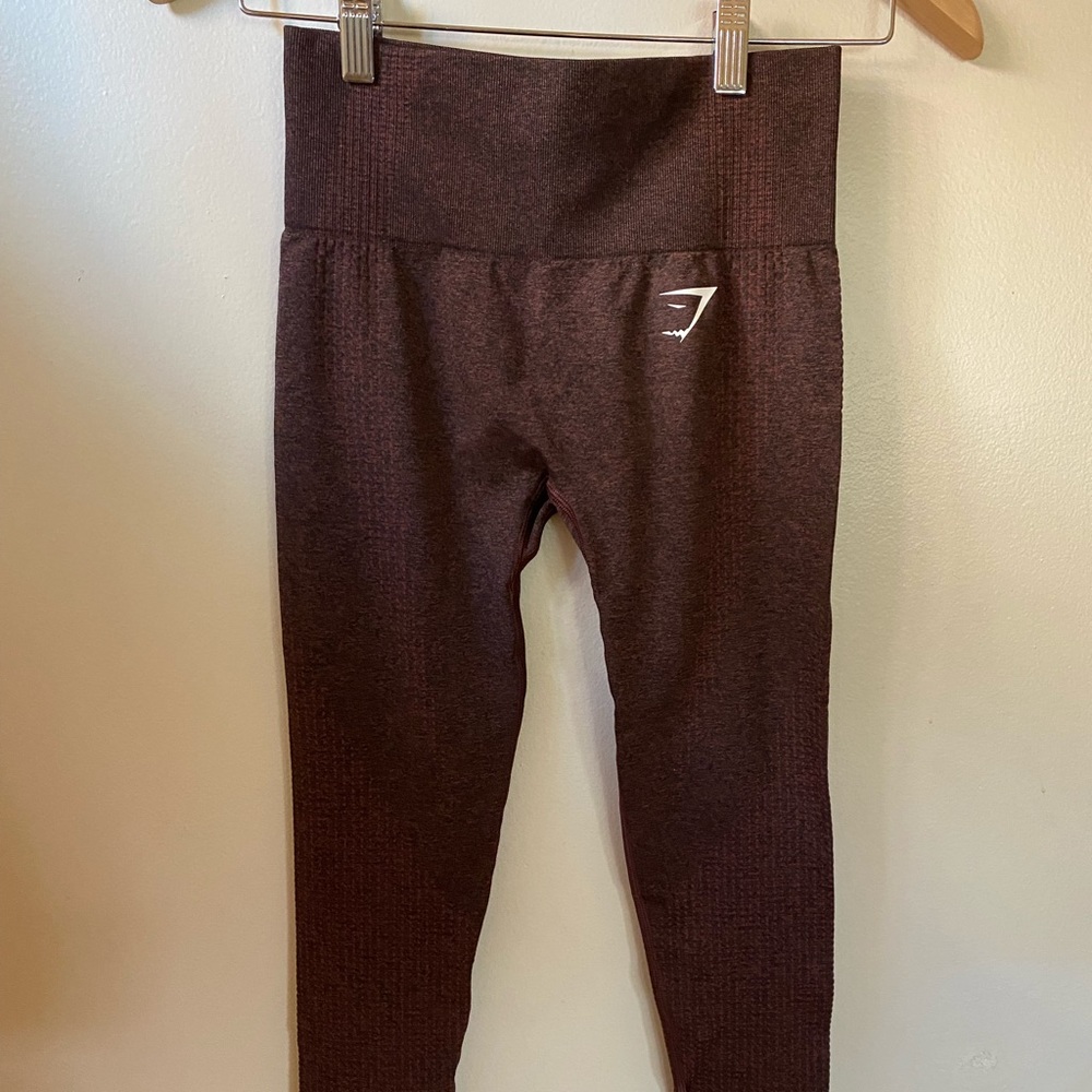 XS Vital Seamless Leggings (Cherry Brown Marl)